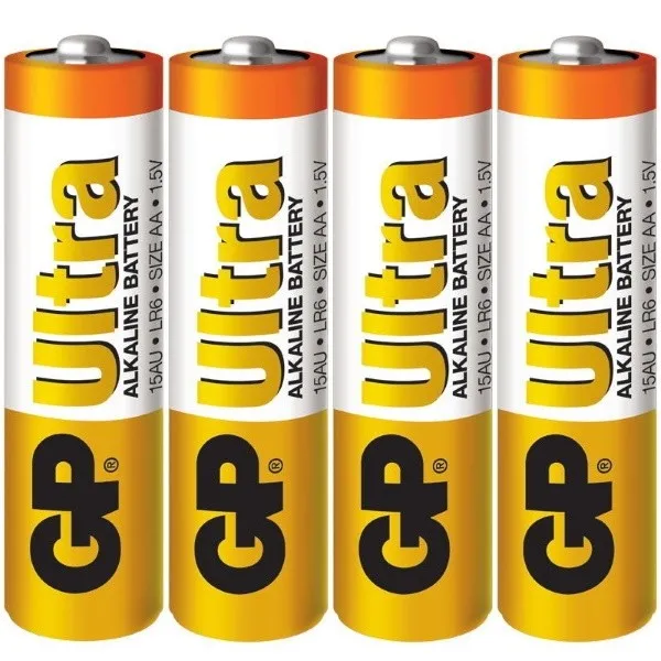 Ultra Alkaline AA Batteries 4 Pack