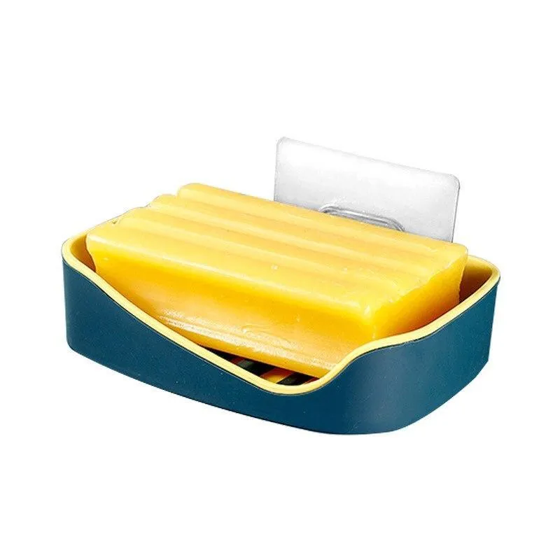 Unique 2 Layer Self Adhesive Soap Holder (Pack Of 2)