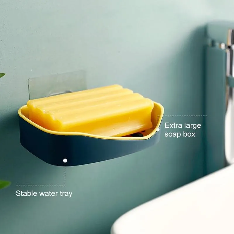 Unique 2 Layer Self Adhesive Soap Holder (Pack Of 2)