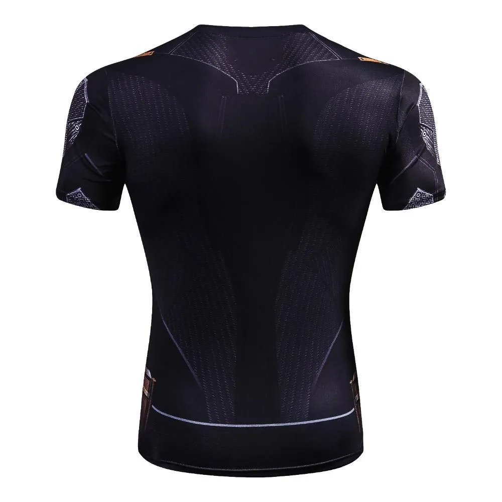 Unique BATMAN Short Sleeve Compression Shirt for Men