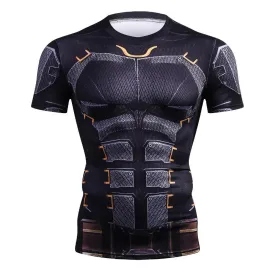 Unique BATMAN Short Sleeve Compression Shirt for Men