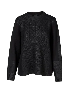 VIBE knit blouse - Black mix