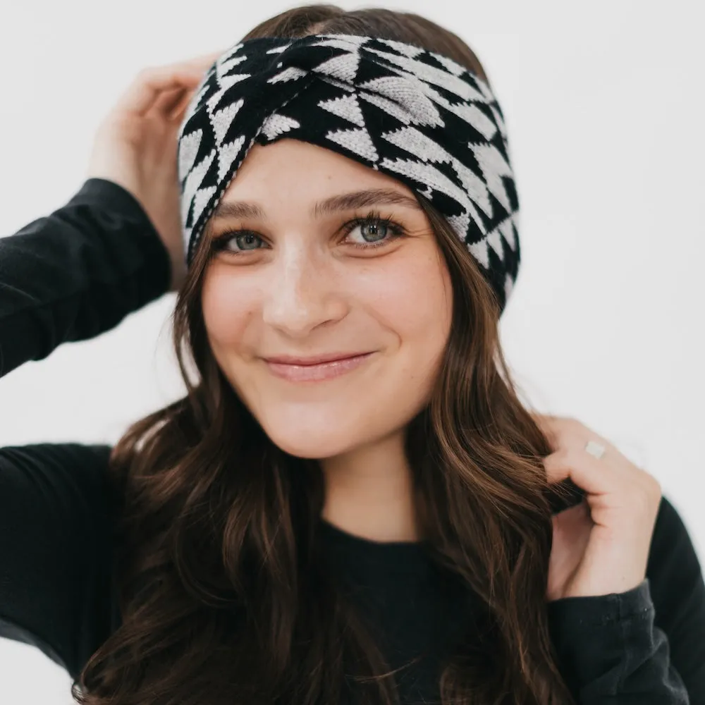 Western Wide Twist Knit Headband