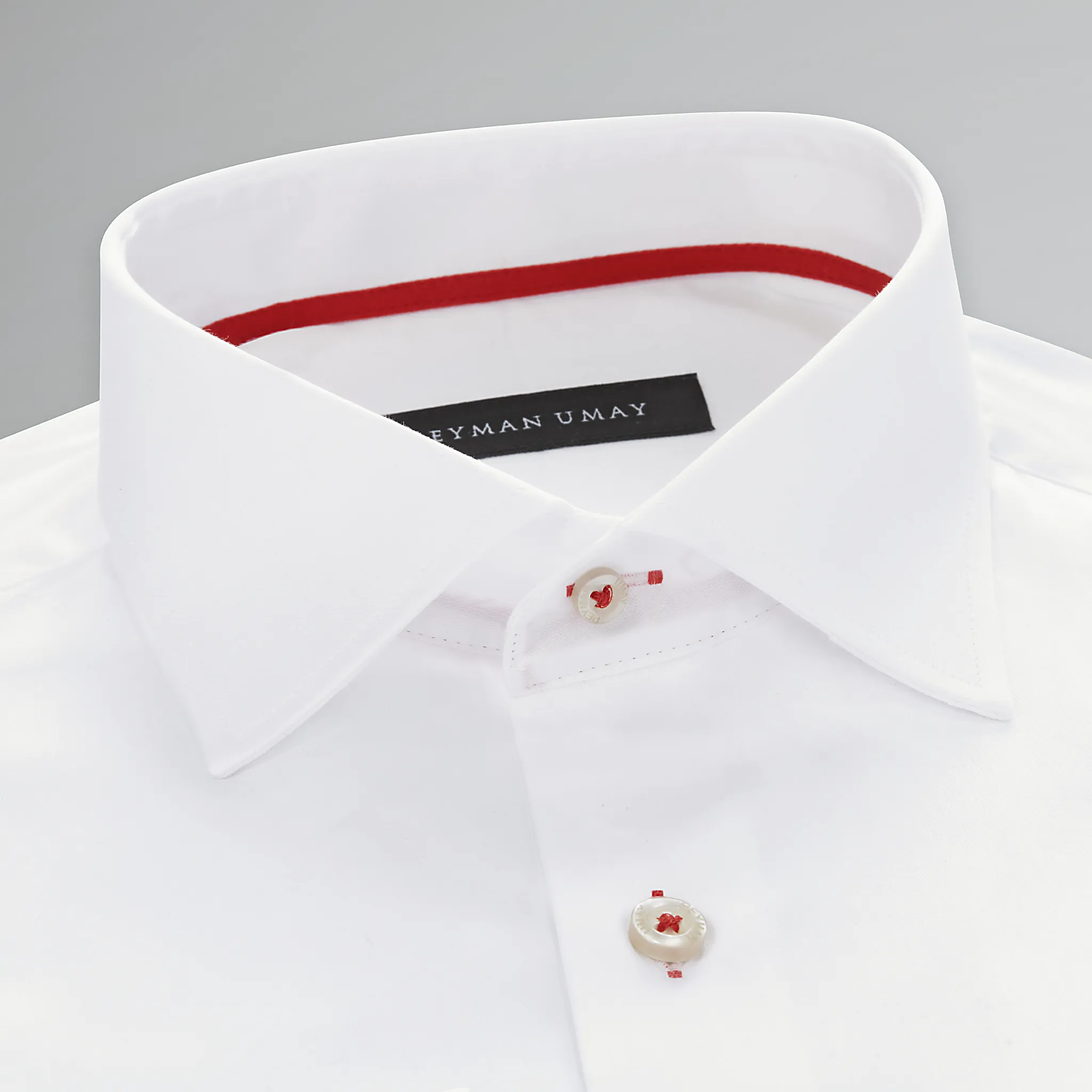 White Red Cotton Shirt