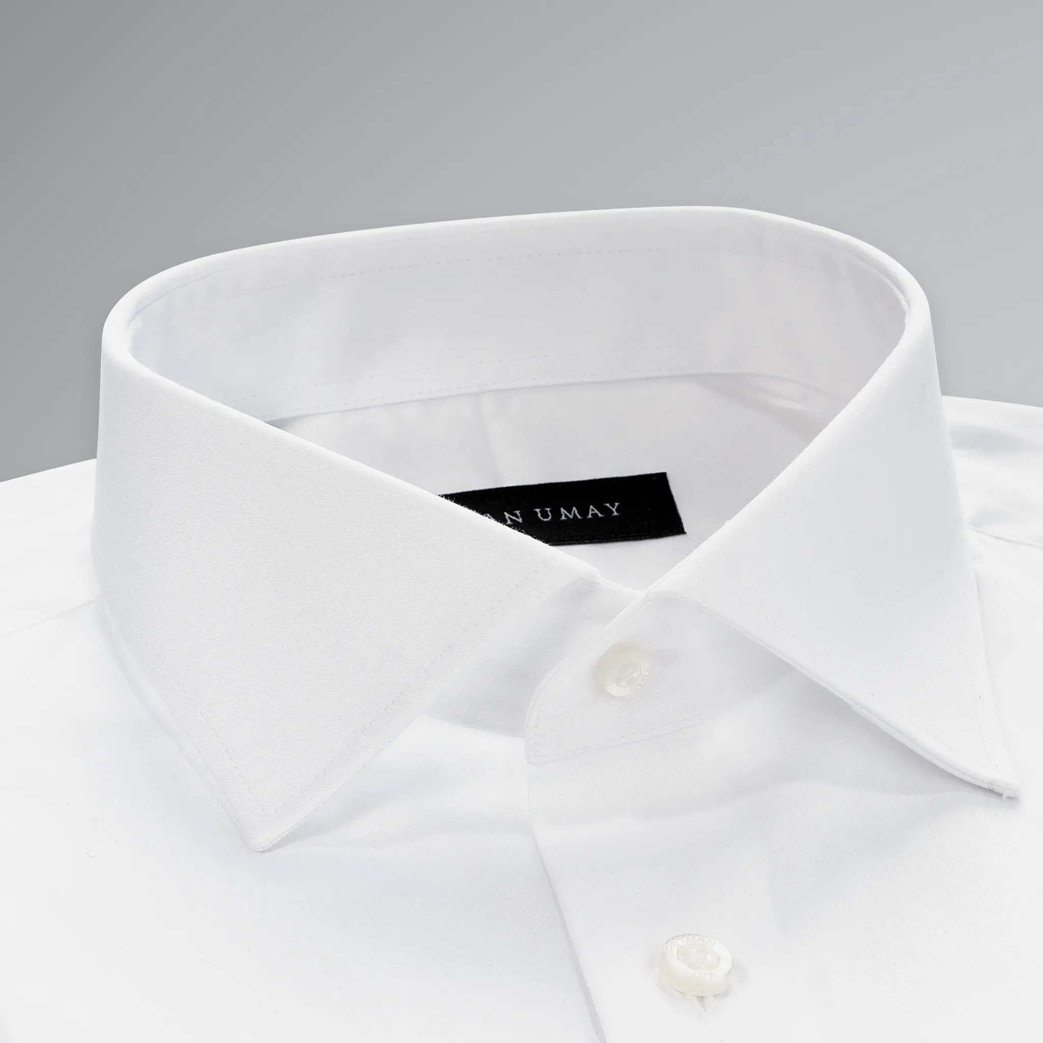 White Solid Cotton Shirt