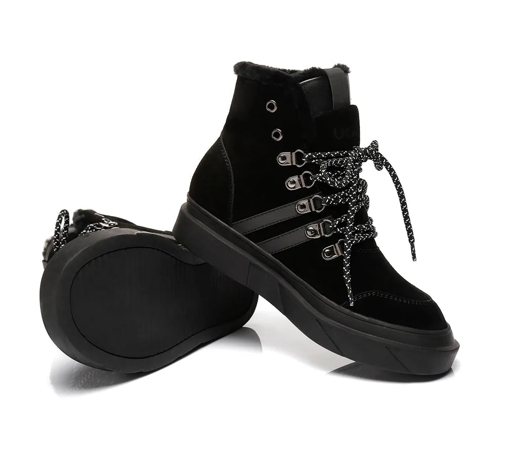 Women Boots Lace Up Fashion Sneakers Vicki