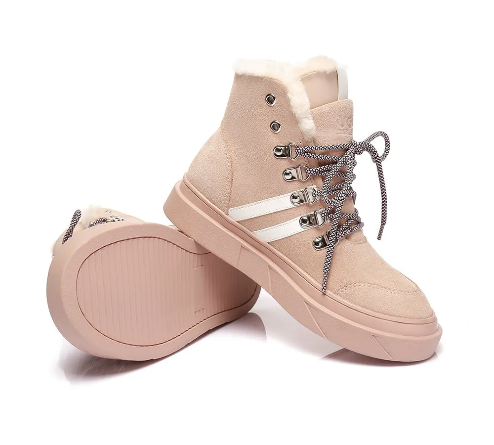 Women Boots Lace Up Fashion Sneakers Vicki