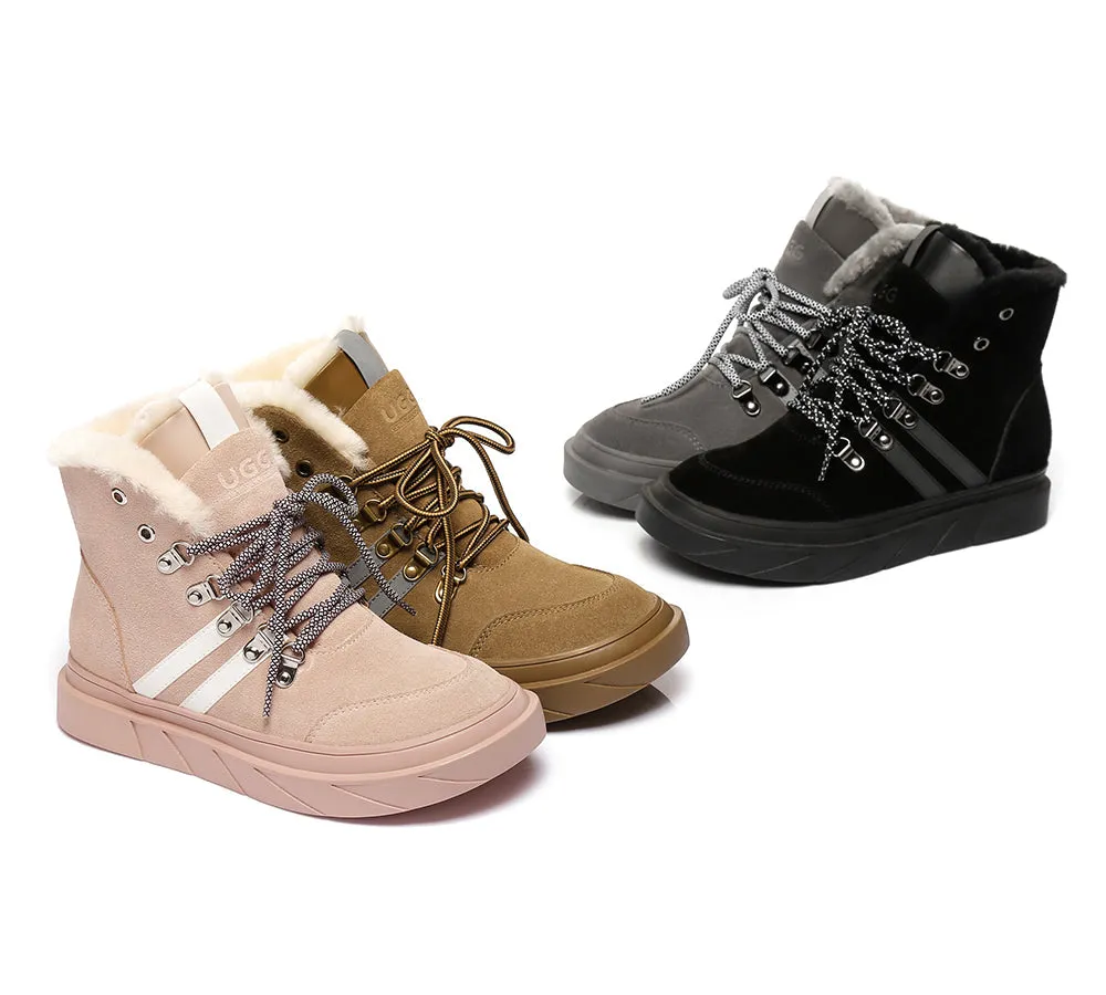 Women Boots Lace Up Fashion Sneakers Vicki