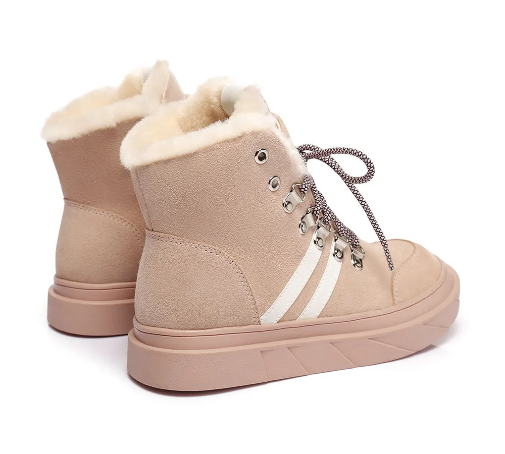 Women Boots Lace Up Fashion Sneakers Vicki