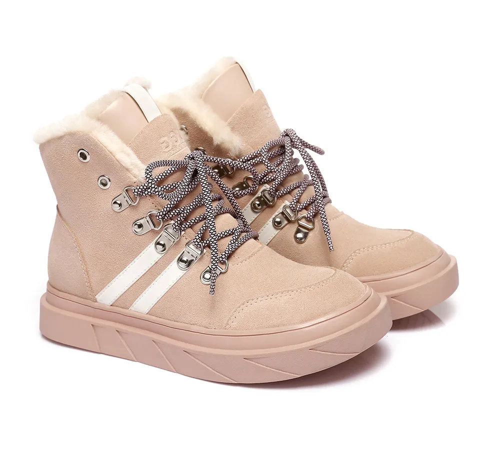 Women Boots Lace Up Fashion Sneakers Vicki