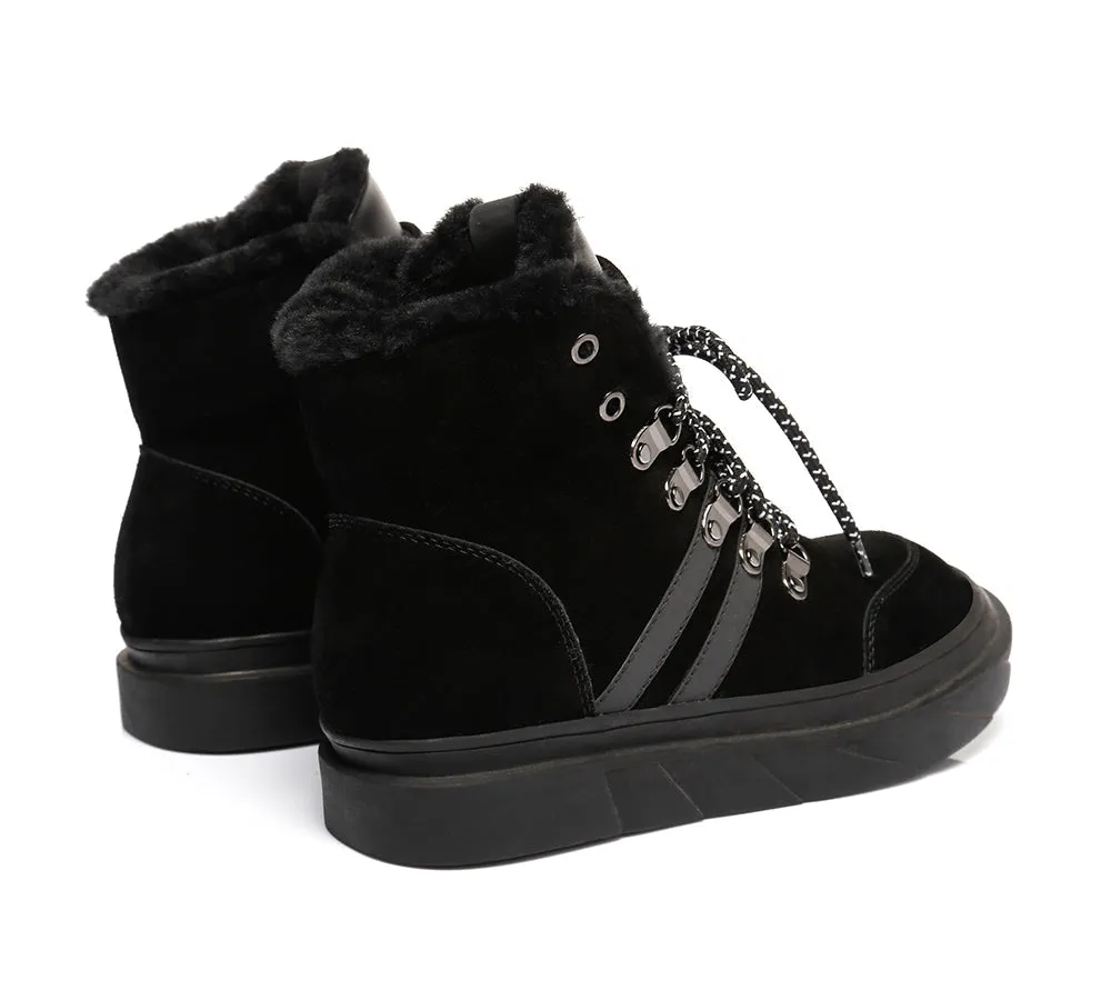 Women Boots Lace Up Fashion Sneakers Vicki