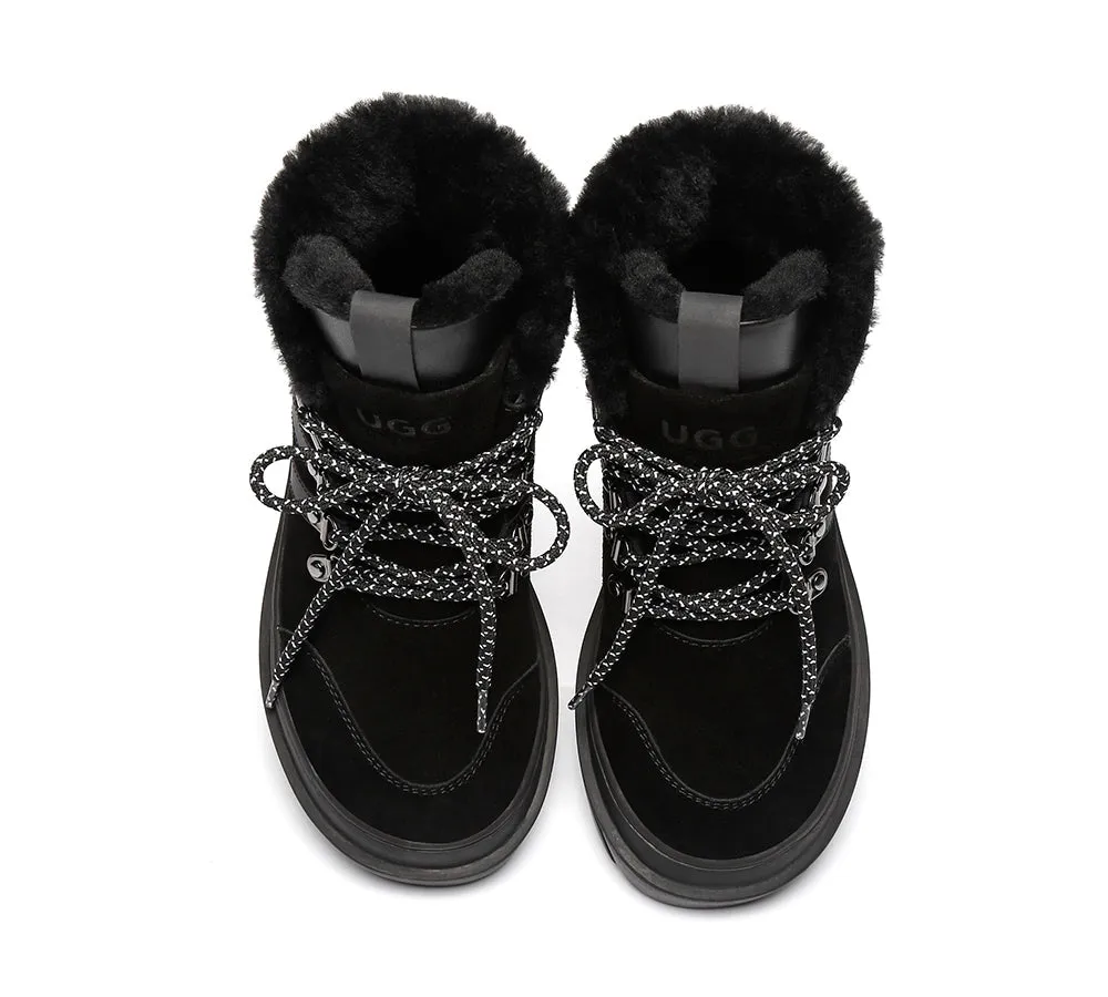 Women Boots Lace Up Fashion Sneakers Vicki