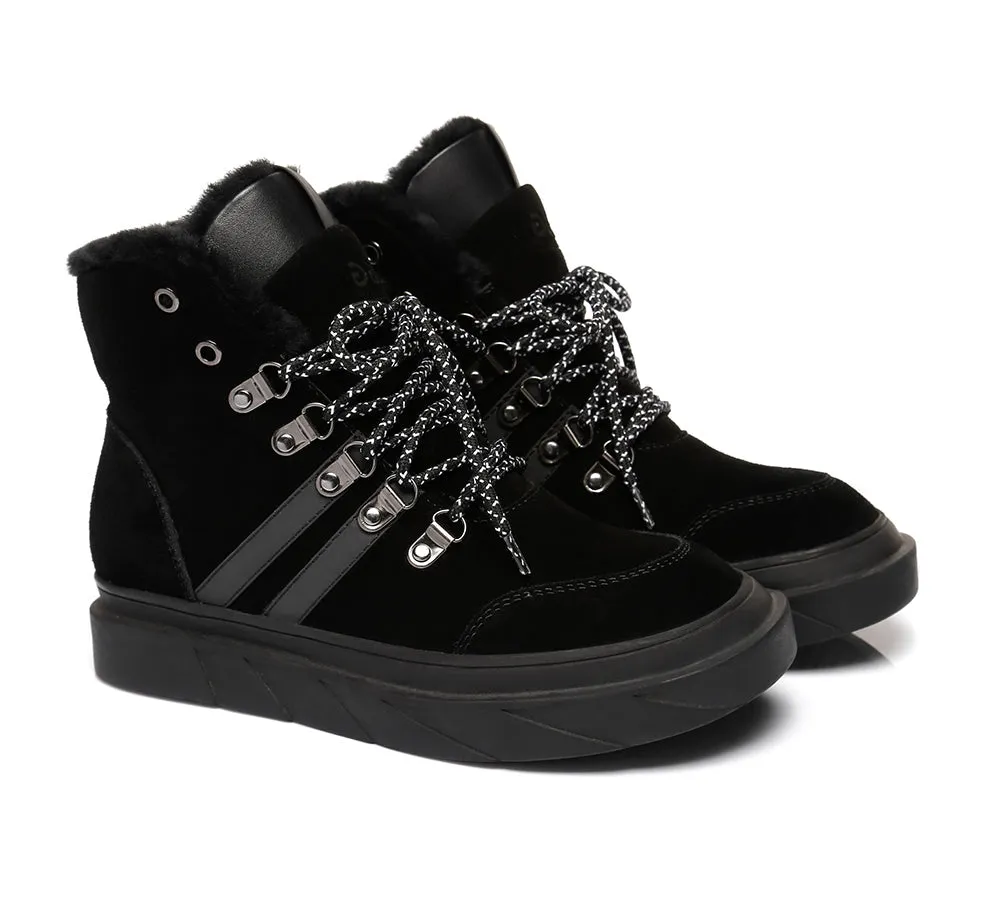 Women Boots Lace Up Fashion Sneakers Vicki