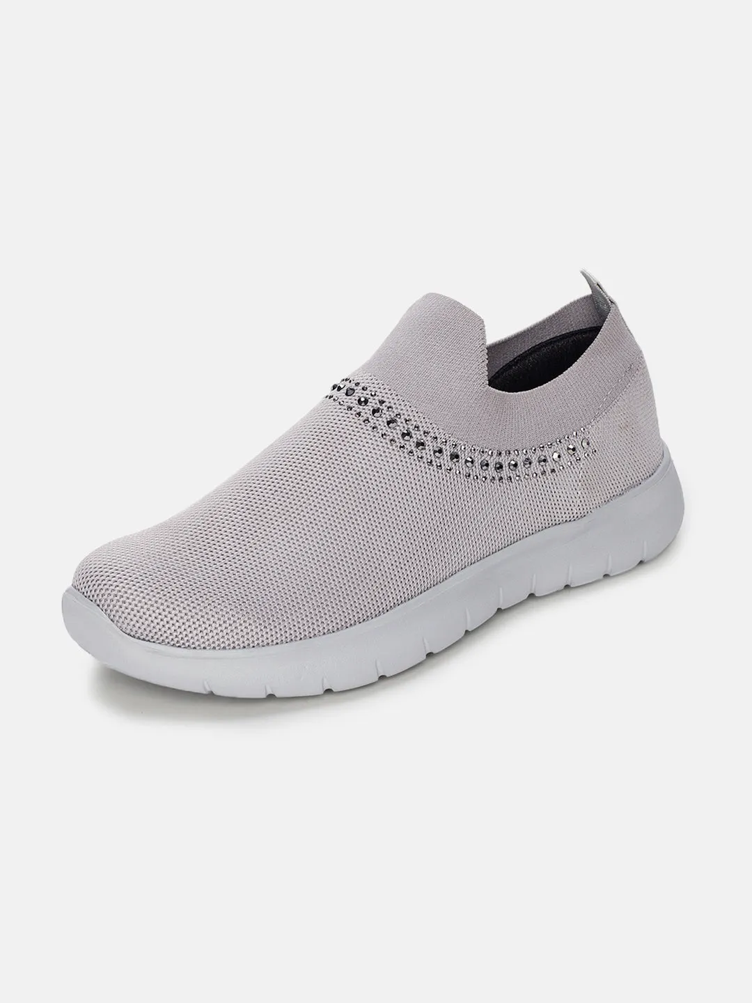 Women Embellished Comfort Slip-On Sneakers