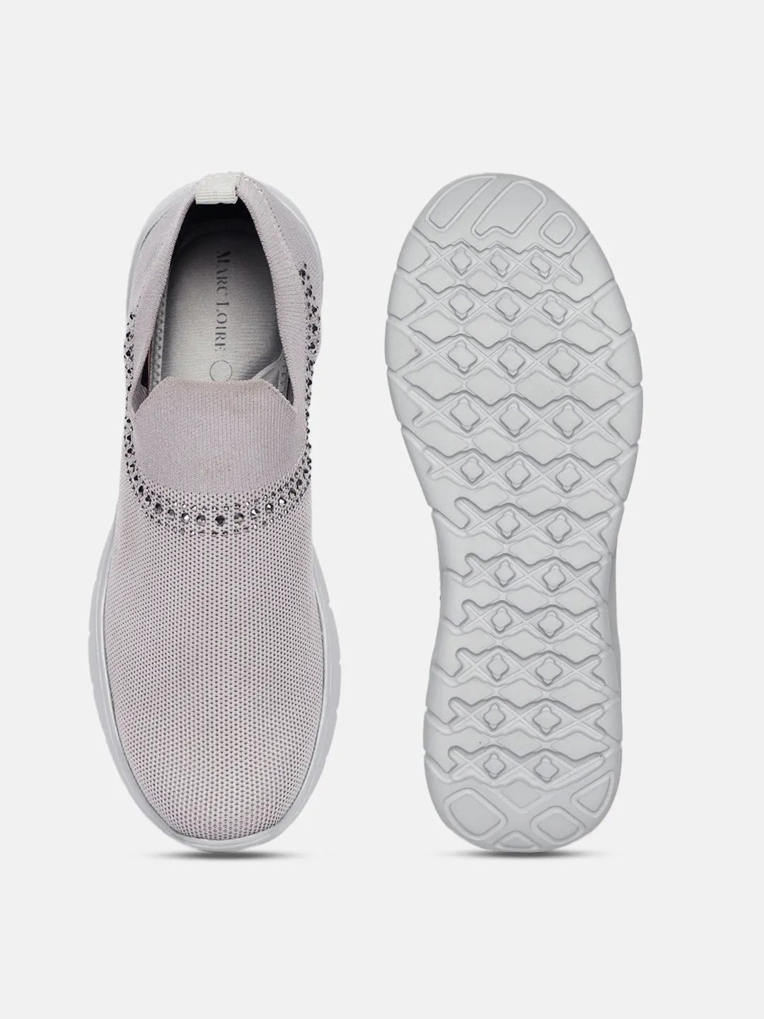 Women Embellished Comfort Slip-On Sneakers