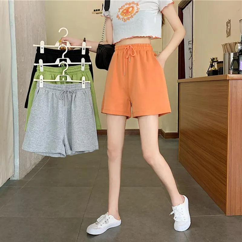 Women's Casual Solid Color Drawstring Shorts