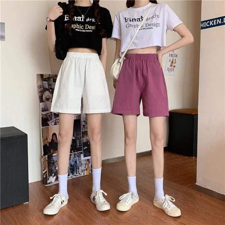 Women's Casual Solid Color Shorts