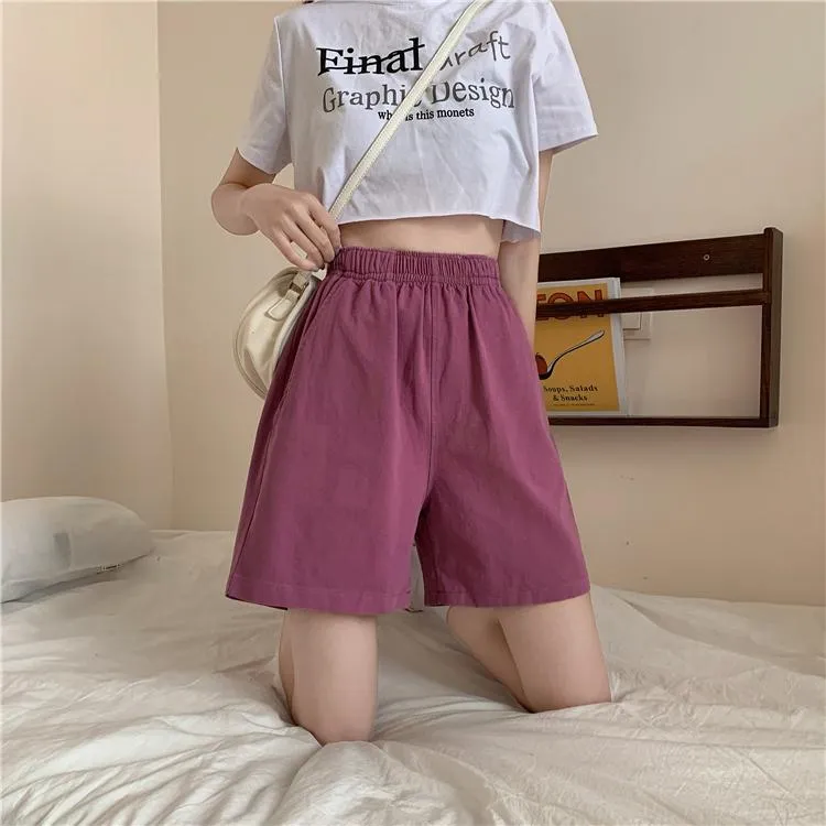 Women's Casual Solid Color Shorts