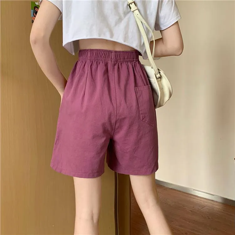 Women's Casual Solid Color Shorts