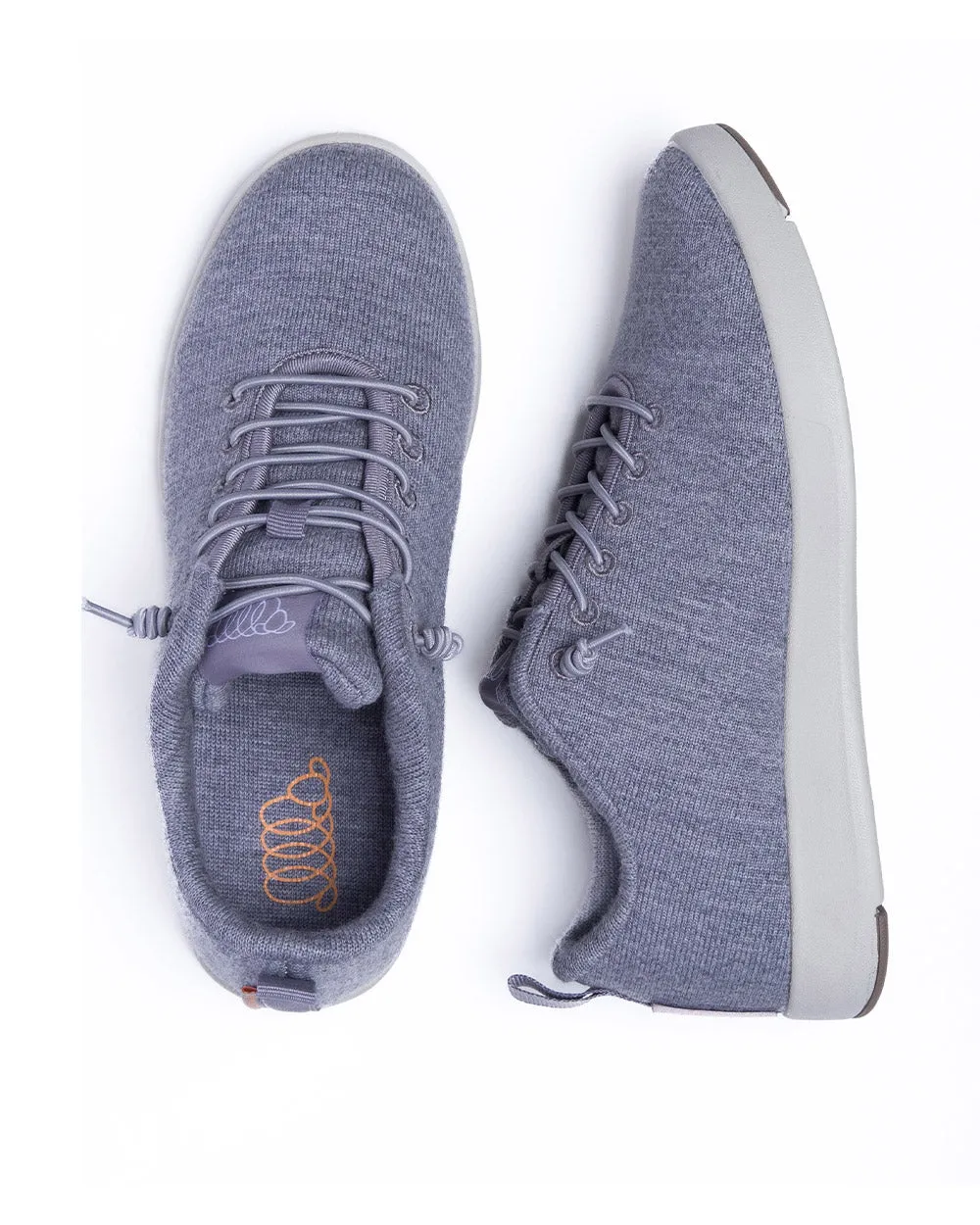 WooLLooMooLoo Lambton Grey Merino Knit Sneaker