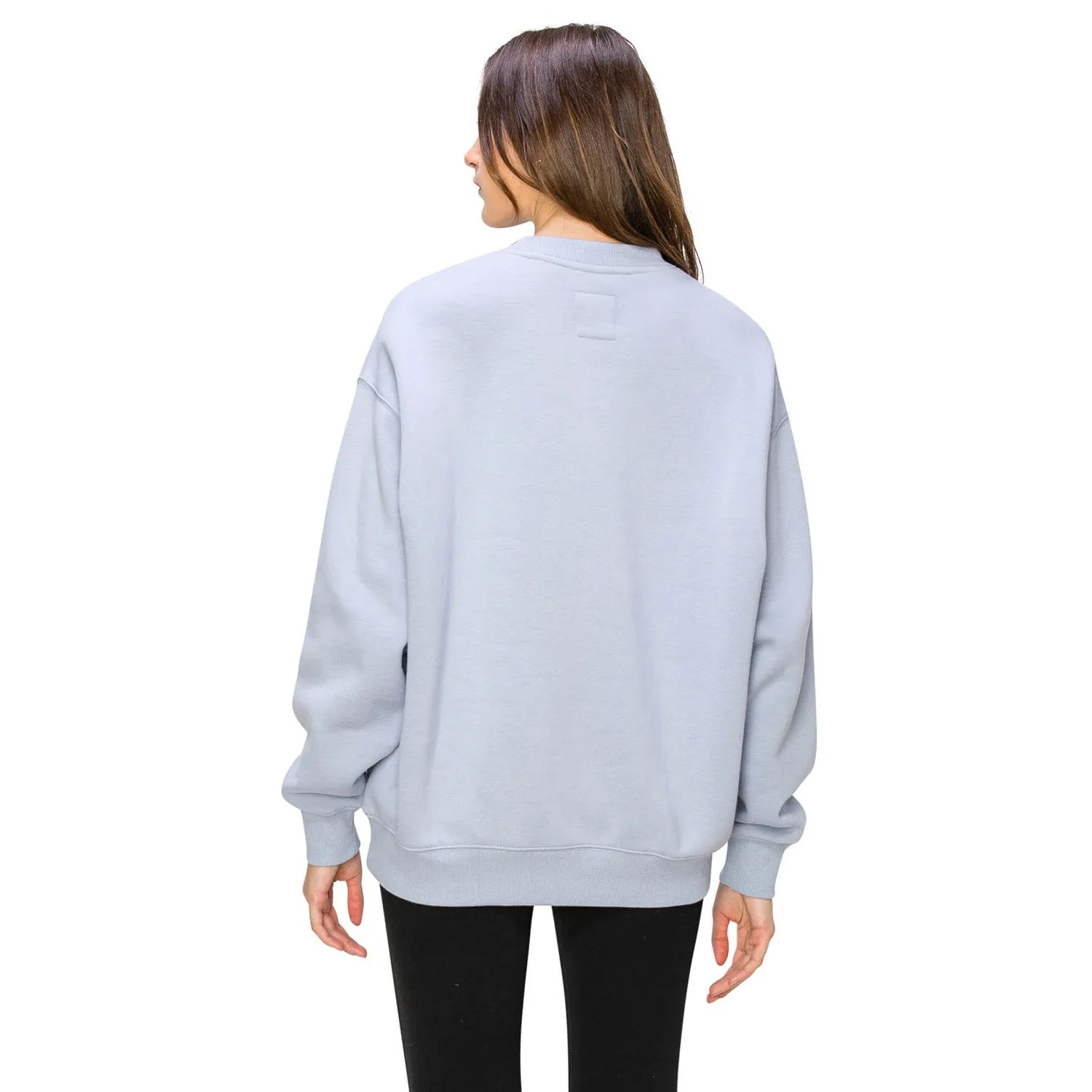 Yosemite Oversized Crewneck Sweatshirt - Light Blue